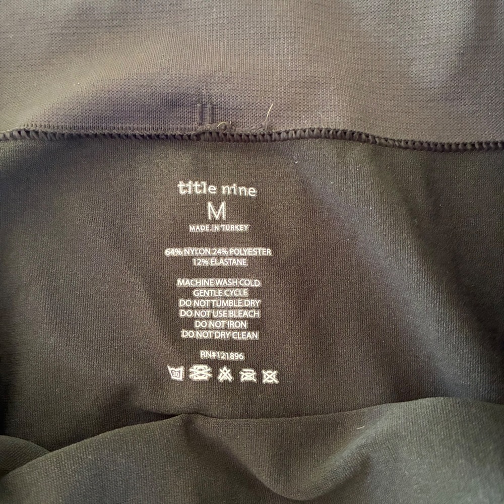 Title Nine Spark Leggings Womens Size Medium Active Performance Charcoal Grey - Picture 2 of 9